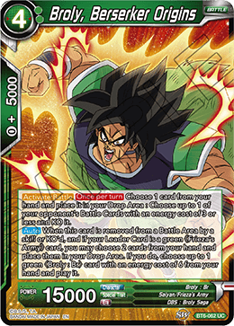 Broly, Berserker Origins - Destroyer Kings - Uncommon - BT6-062