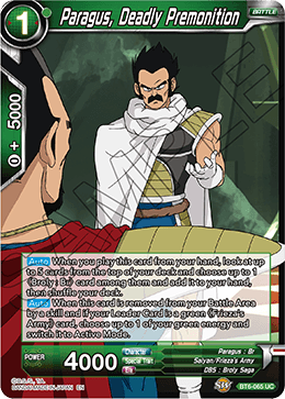 Paragus, Deadly Premonition - Destroyer Kings - Uncommon - BT6-065