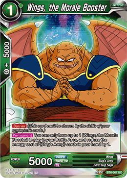 Wings, the Morale Booster - Destroyer Kings - Uncommon - BT6-067