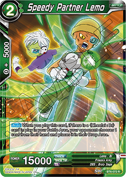 Speedy Partner Lemo - Destroyer Kings - Rare - BT6-072