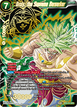 Broly, the Supreme Berserker (SPR) - Destroyer Kings - Special Rare - BT6-074_SPR