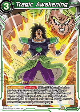 Tragic Awakening - Destroyer Kings Pre-Release Cards - Common - BT6-077_PR