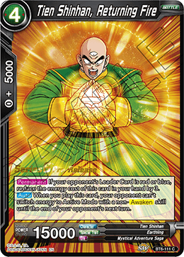 Tien Shinhan, Returning Fire - Destroyer Kings Pre-Release Cards - Common - BT6-111_PR