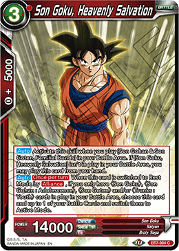 Son Goku, Heavenly Salvation - Assault of the Saiyans - Common - BT7-004
