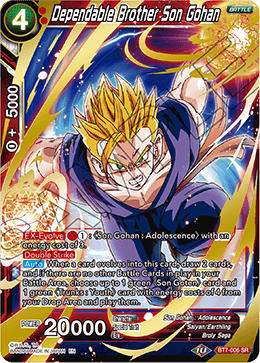 Dependable Brother Son Gohan - Assault of the Saiyans - Super Rare - BT7-006