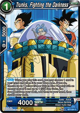 Trunks, Fighting the Darkness - Assault of the Saiyans - Common - BT7-031