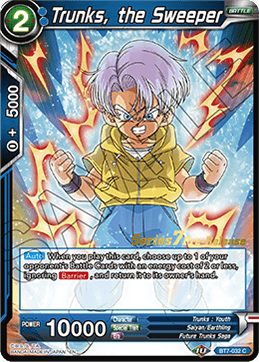 Trunks, the Sweeper - Assault of the Saiyans Pre-Release Cards - Promo - BT7-032_PR