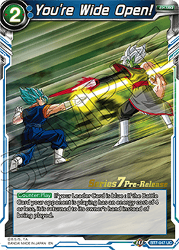 You're Wide Open! - Assault of the Saiyans Pre-Release Cards - Promo - BT7-047_PR