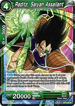 Raditz, Saiyan Assailant - Assault of the Saiyans - Rare - BT7-052