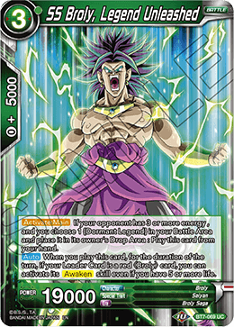 SS Broly, Legend Unleashed - Assault of the Saiyans - Uncommon - BT7-069