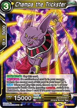 Champa the Trickster - Assault of the Saiyans - Rare - BT7-078