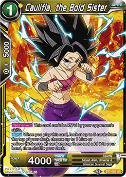 Caulifla, the Bold Sister - Assault of the Saiyans - Uncommon - BT7-085