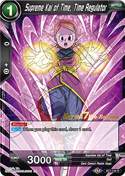 Supreme Kai of Time, Time Regulator - Assault of the Saiyans Pre-Release Cards - Promo - BT7-104_PR
