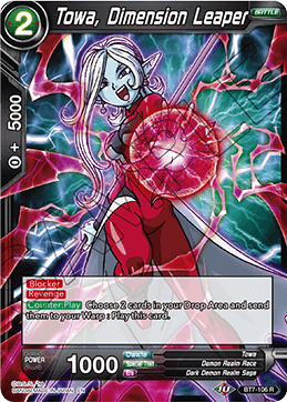 Towa, Dimension Leaper - Assault of the Saiyans - Rare - BT7-106