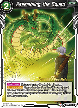 Assembling the Squad - Assault of the Saiyans Pre-Release Cards - Promo - BT7-107_PR