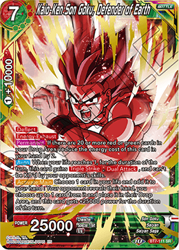 Kaio-Ken Son Goku, Defender of Earth - Assault of the Saiyans - Super Rare - BT7-111