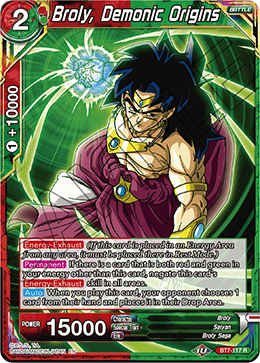 Broly, Demonic Origins (Gen Con 2019) - Promotion Cards - Rare - BT7-117