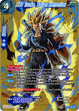 SS3 Trunks, Saiyan Harmonizer - Revision Pack 2020 - Infinite Saiyan Rare - BT7-126