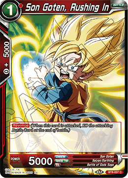 Son Goten, Rushing In - Malicious Machinations - Common - BT8-007