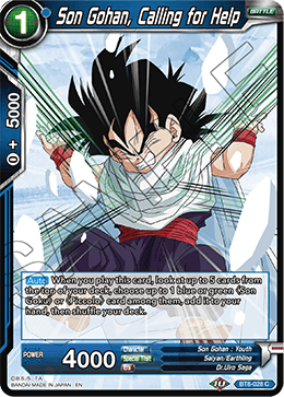 Son Gohan, Calling for Help - Malicious Machinations - Common - BT8-028