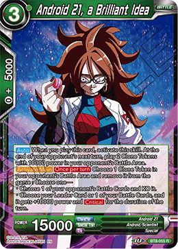 Android 21, a Brilliant Idea - Malicious Machinations - Rare - BT8-055