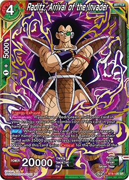 Raditz, Arrival of the Invader - Malicious Machinations - Super Rare - BT8-105