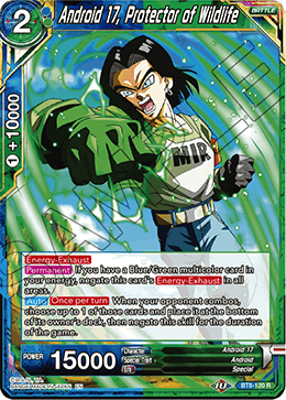 Android 17, Protector of Wildlife - Judge Promotion Cards - Promo - BT8-120