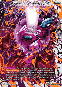 Villainous Counterstrike - Malicious Machinations - Ignoble Villain Rare - BT8-134