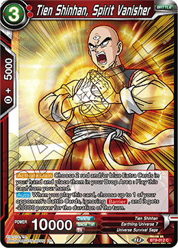 Tien Shinhan, Spirit Vanisher - Universal Onslaught - Common - BT9-012
