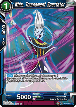 Whis, Tournament Spectator - Universal Onslaught - Common - BT9-033