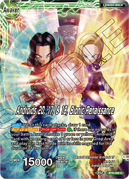 Android 20 // Androids 20, 17, & 18, Bionic Renaissance - Universal Onslaught - Common - BT9-038