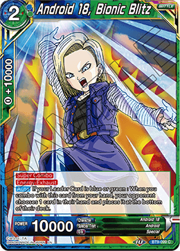 Android 18, Bionic Blitz - Expansion Deck Box Set 20: Ultimate Deck 2022 - Common - BT9-099