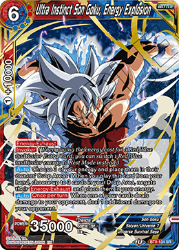 Ultra Instinct Son Goku, Energy Explosion - Universal Onslaught - Super Rare - BT9-104