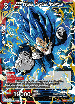 SSB Vegeta, Inspired Technique - Universal Onslaught - Super Rare - BT9-105