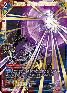 Beerus, Divine Obliterator (SPR) - Universal Onslaught - Special Rare - BT9-107