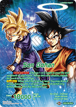 Son Gohan // Father-Son Kamehameha Goku & Gohan Return - Universal Onslaught - Reboot Leader Rare - BT9-128