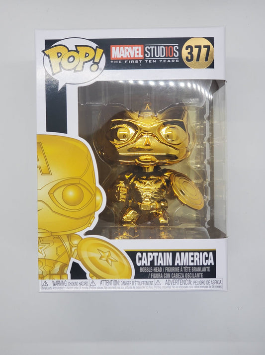 Funko Pop! Gold Chrome Captain America