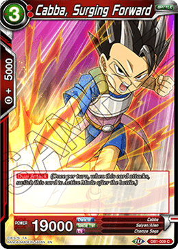 Cabba, Surging Forward - Draft Box 04 - Dragon Brawl - Common - DB1-009