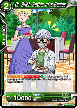 Dr. Brief, Father of a Genius - Draft Box 04 - Dragon Brawl - Uncommon - DB1-045