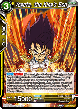 Vegeta, the King's Son - Draft Box 04 - Dragon Brawl - Common - DB1-067