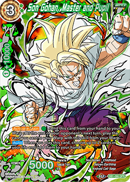 Son Gohan, Master and Pupil - Draft Box 04 - Dragon Brawl - Duo Power Rare - DB1-098