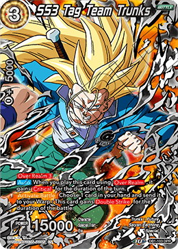 SS3 Tag Team Trunks - Draft Box 04 - Dragon Brawl - Duo Power Rare - DB1-103