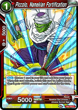 Piccolo, Namekian Fortification (Reprint) - Battle Evolution Booster - Common - DB2-004