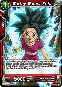 Worthy Warrior Kefla - Draft Box 05 - Divine Multiverse - Uncommon - DB2-009