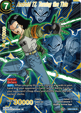 Android 17, Turning the Tide (Alternate Art) - Special Anniversary Set 2021 - Rare - DB2-036