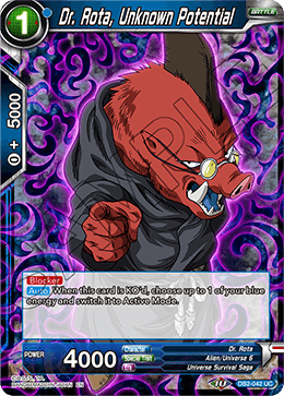 Dr. Rota, Unknown Potential (Reprint) - Battle Evolution Booster - Uncommon - DB2-042