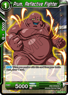 Prum, Reflective Fighter - Draft Box 05 - Divine Multiverse - Common - DB2-086