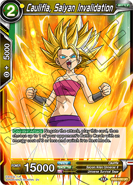 Caulifla, Saiyan Invalidation - Draft Box 05 - Divine Multiverse - Uncommon - DB2-100