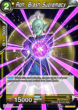Roh, Brash Supremacy (Reprint) - Battle Evolution Booster - Uncommon - DB2-122
