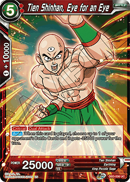 Tien Shinhan, Eye for an Eye - Draft Box 06 - Giant Force - Uncommon - DB3-006